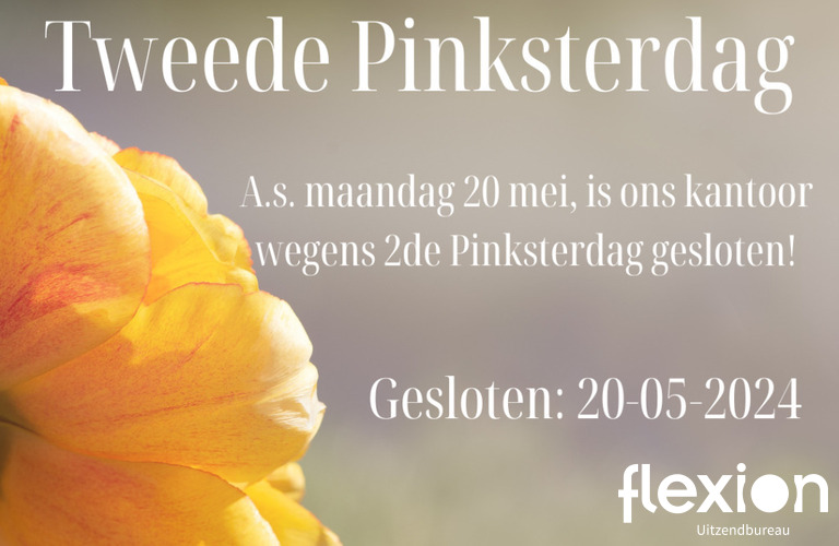Let op: gewijzigde openingstijden in week 21 i.v.m. Tweede Pinksterdag